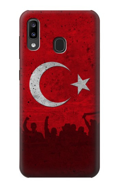 W2991 Turkey Football Soccer Hard Case and Leather Flip Case For Samsung Galaxy A20, Galaxy A30