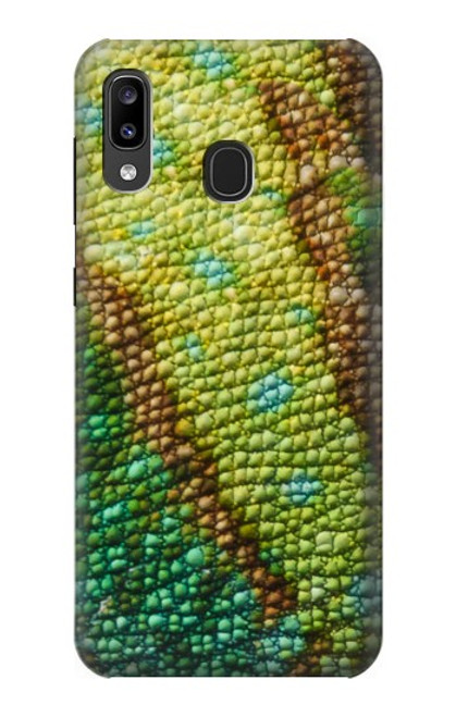 W3057 Lizard Skin Graphic Printed Hard Case and Leather Flip Case For Samsung Galaxy A20, Galaxy A30