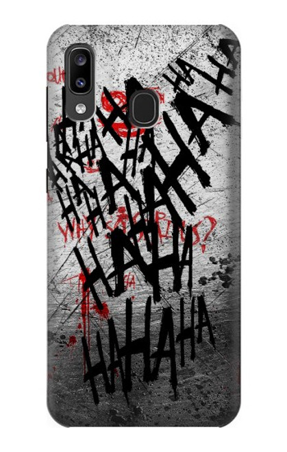 W3073 Joker Hahaha Blood Splash Hard Case and Leather Flip Case For Samsung Galaxy A20, Galaxy A30