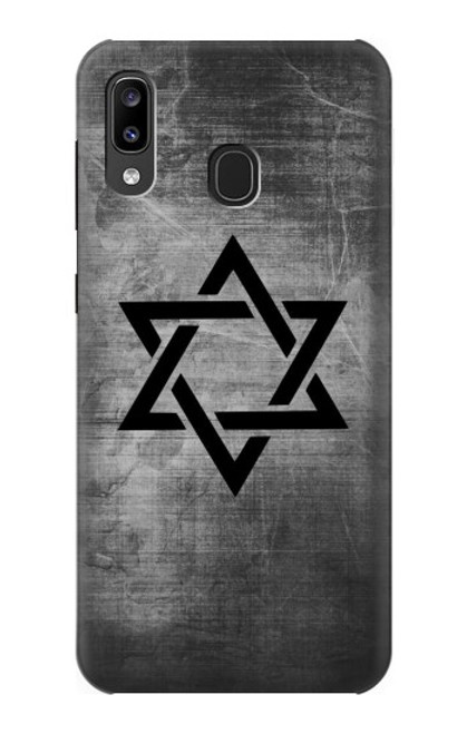 W3107 Judaism Star of David Symbol Hard Case and Leather Flip Case For Samsung Galaxy A20, Galaxy A30