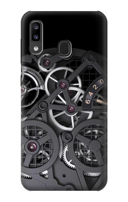 W3176 Inside Watch Black Hard Case and Leather Flip Case For Samsung Galaxy A20, Galaxy A30