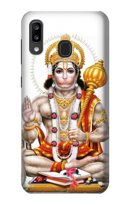 W3186 Lord Hanuman Chalisa Hindi Hindu Hard Case and Leather Flip Case For Samsung Galaxy A20, Galaxy A30