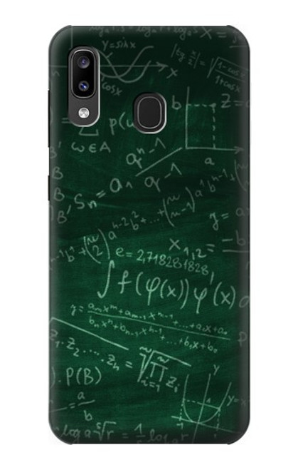 W3190 Math Formula Greenboard Hard Case and Leather Flip Case For Samsung Galaxy A20, Galaxy A30