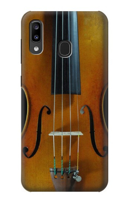 W3234 Violin Hard Case and Leather Flip Case For Samsung Galaxy A20, Galaxy A30