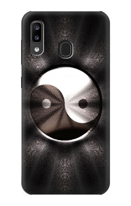 W3241 Yin Yang Symbol Hard Case and Leather Flip Case For Samsung Galaxy A20, Galaxy A30