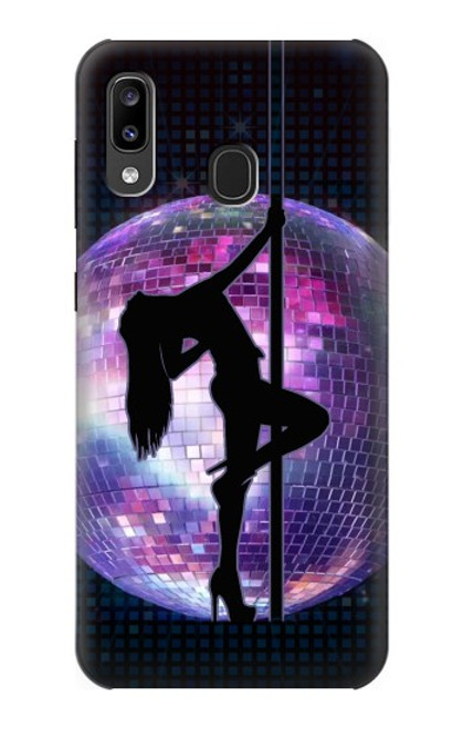 W3284 Sexy Girl Disco Pole Dance Hard Case and Leather Flip Case For Samsung Galaxy A20, Galaxy A30