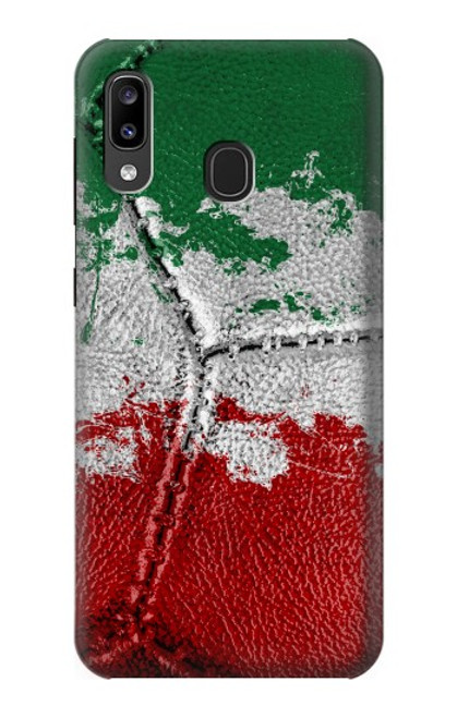 W3318 Italy Flag Vintage Football Graphic Hard Case and Leather Flip Case For Samsung Galaxy A20, Galaxy A30