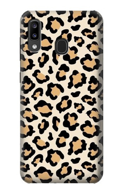 W3374 Fashionable Leopard Seamless Pattern Hard Case and Leather Flip Case For Samsung Galaxy A20, Galaxy A30