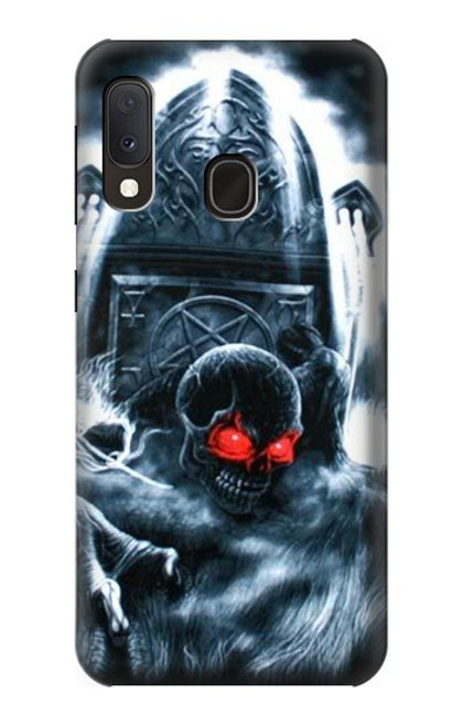 W0297 Zombie Dead Man Hard Case and Leather Flip Case For Samsung Galaxy A20e