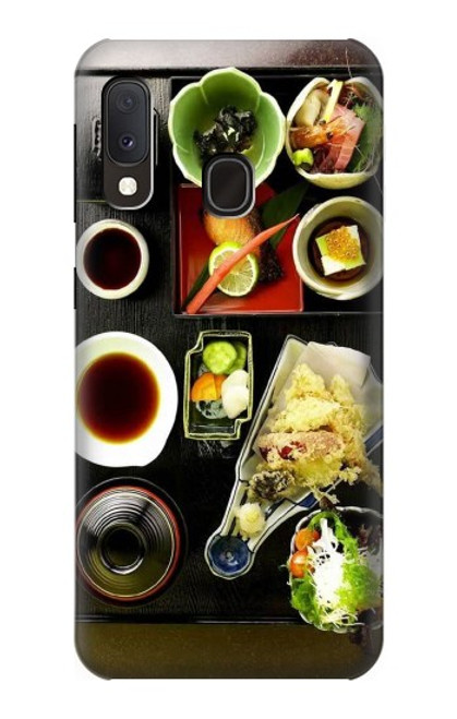 W0627 Japanese Food Hard Case and Leather Flip Case For Samsung Galaxy A20e