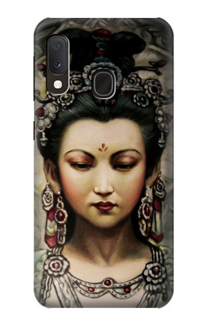 W0681 Guan Yin Hard Case and Leather Flip Case For Samsung Galaxy A20e