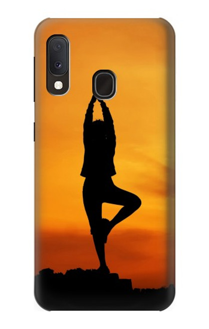 W0832 Yoga Hard Case and Leather Flip Case For Samsung Galaxy A20e