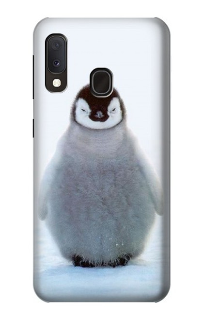 W1075 Penguin Ice Hard Case and Leather Flip Case For Samsung Galaxy A20e