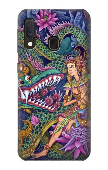 W1240 Bali Painting Hard Case and Leather Flip Case For Samsung Galaxy A20e