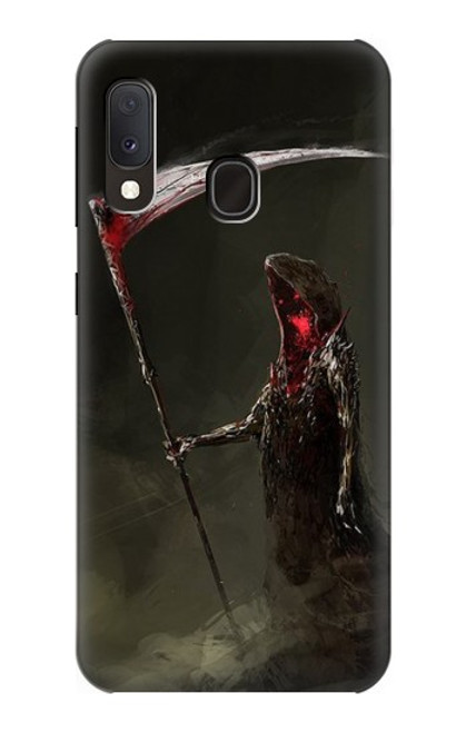 W1319 Grim Reaper Death Scythe Hard Case and Leather Flip Case For Samsung Galaxy A20e