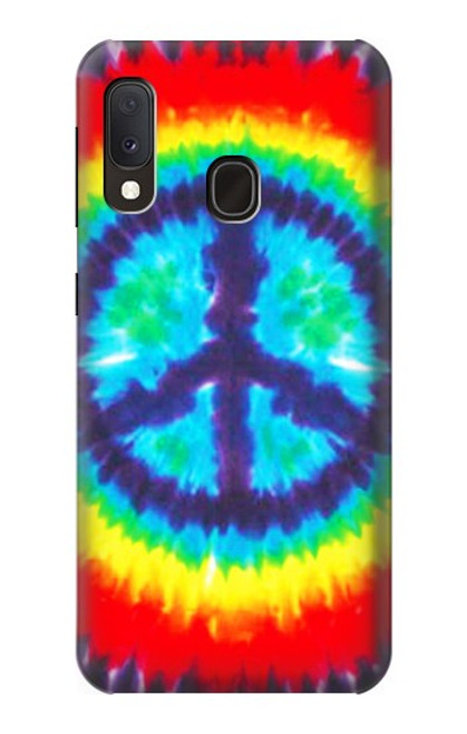 W1870 Tie Dye Peace Hard Case and Leather Flip Case For Samsung Galaxy A20e