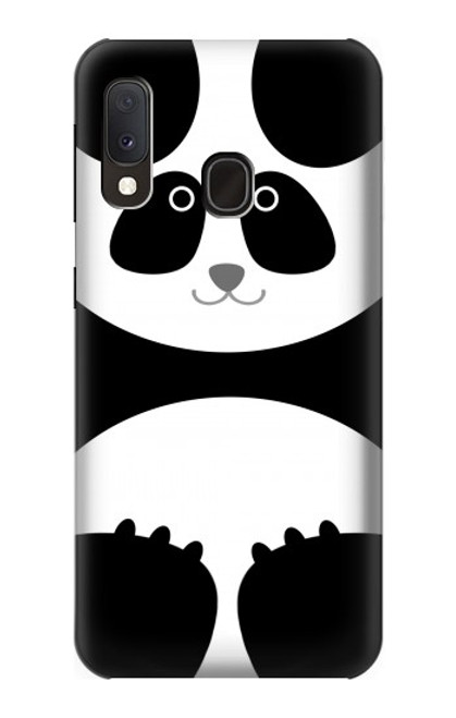 W2085 Panda Minimalist Hard Case and Leather Flip Case For Samsung Galaxy A20e