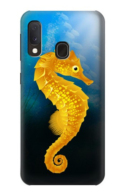 W2444 Seahorse Underwater World Hard Case and Leather Flip Case For Samsung Galaxy A20e