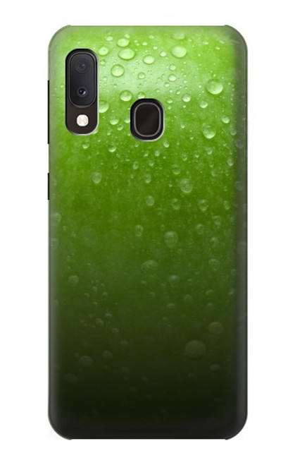 W2475 Green Apple Texture Seamless Hard Case and Leather Flip Case For Samsung Galaxy A20e