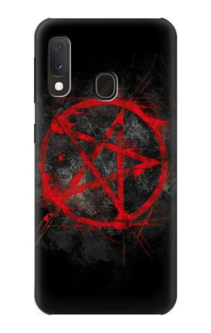 W2557 Pentagram Hard Case and Leather Flip Case For Samsung Galaxy A20e