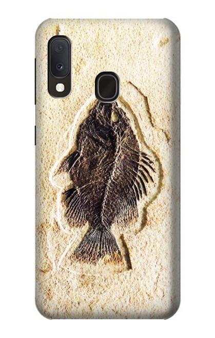 W2562 Fossil Fish Hard Case and Leather Flip Case For Samsung Galaxy A20e