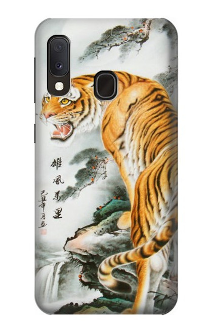 W2750 Oriental Chinese Tiger Painting Hard Case and Leather Flip Case For Samsung Galaxy A20e