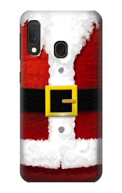 W2846 Christmas Santa Red Suit Hard Case and Leather Flip Case For Samsung Galaxy A20e