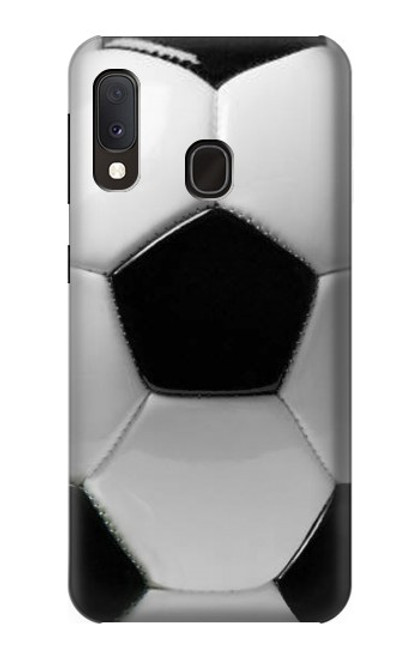 W2964 Football Soccer Ball Hard Case and Leather Flip Case For Samsung Galaxy A20e