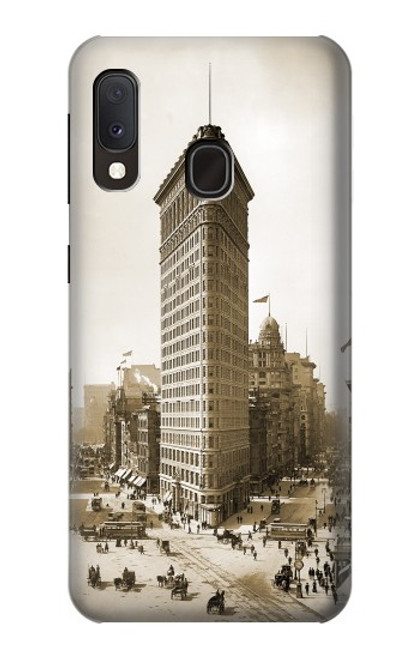 W3046 Old New York Flatiron Building Hard Case and Leather Flip Case For Samsung Galaxy A20e