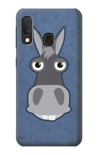 W3271 Donkey Cartoon Hard Case and Leather Flip Case For Samsung Galaxy A20e