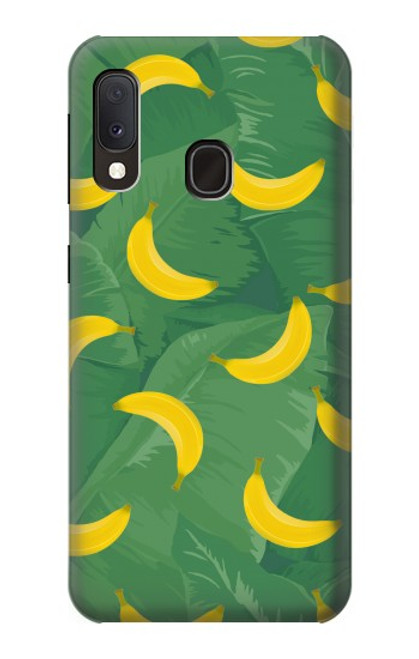 W3286 Banana Fruit Pattern Hard Case and Leather Flip Case For Samsung Galaxy A20e
