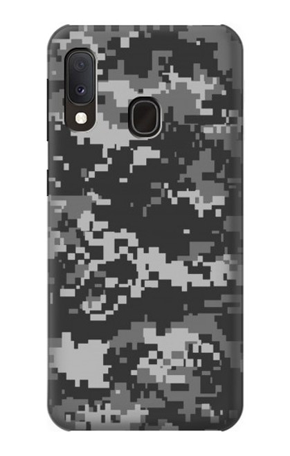 W3293 Urban Black Camo Camouflage Hard Case and Leather Flip Case For Samsung Galaxy A20e