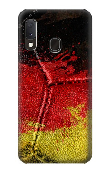 W3303 Germany Flag Vintage Football Graphic Hard Case and Leather Flip Case For Samsung Galaxy A20e