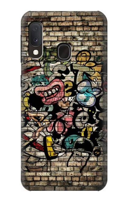 W3394 Graffiti Wall Hard Case and Leather Flip Case For Samsung Galaxy A20e