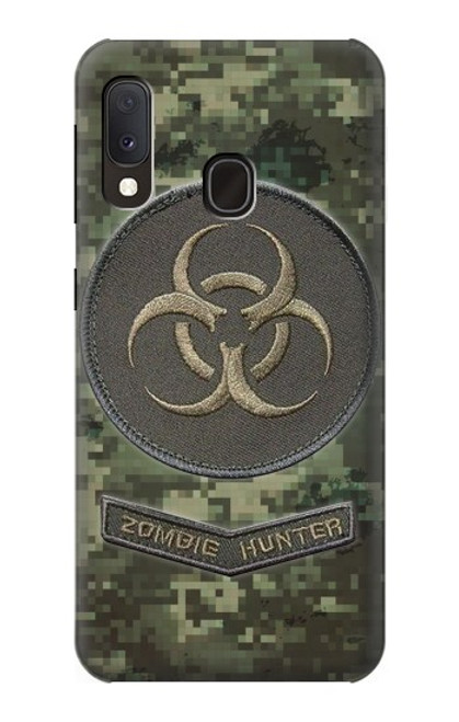 W3468 Biohazard Zombie Hunter Graphic Hard Case and Leather Flip Case For Samsung Galaxy A20e