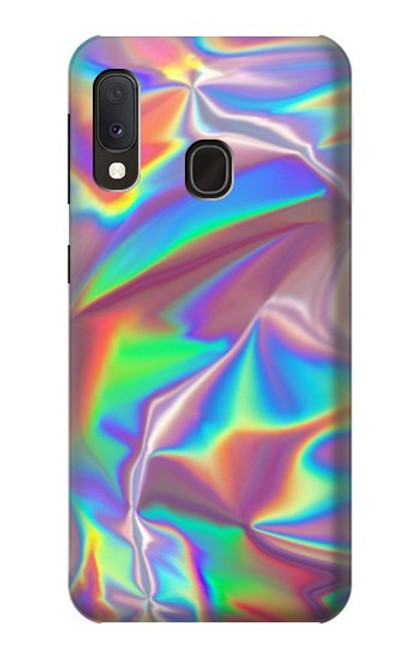 W3597 Holographic Photo Printed Hard Case and Leather Flip Case For Samsung Galaxy A20e