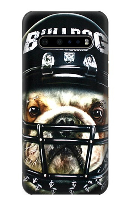 W0098 Bulldog American Football Hard Case and Leather Flip Case For LG V60 ThinQ 5G