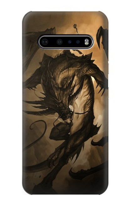 W0388 Dragon Rider Hard Case and Leather Flip Case For LG V60 ThinQ 5G