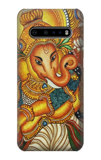 W0440 Hindu God Ganesha Hard Case and Leather Flip Case For LG V60 ThinQ 5G