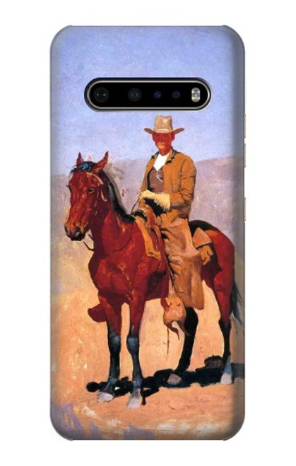 W0772 Cowboy Western Hard Case and Leather Flip Case For LG V60 ThinQ 5G