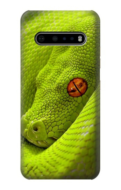 W0785 Green Snake Hard Case and Leather Flip Case For LG V60 ThinQ 5G