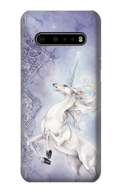 W1134 White Horse Unicorn Hard Case and Leather Flip Case For LG V60 ThinQ 5G