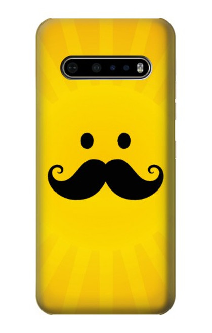 W1145 Yellow Mustache Sun Hard Case and Leather Flip Case For LG V60 ThinQ 5G