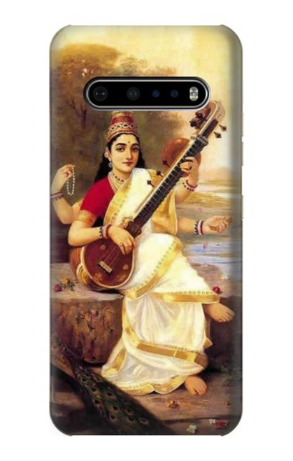 W1420 Saraswati Hindu Goddess Hard Case and Leather Flip Case For LG V60 ThinQ 5G