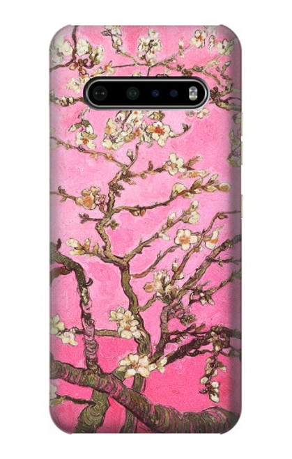 W2449 Pink Blossoming Almond Tree Van Gogh Hard Case and Leather Flip Case For LG V60 ThinQ 5G