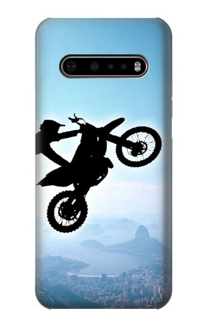 W2675 Extreme Freestyle Motocross Hard Case and Leather Flip Case For LG V60 ThinQ 5G