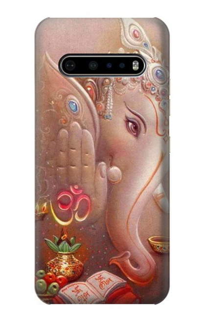 W2678 Hindu God Ganesha Lord of Success Hard Case and Leather Flip Case For LG V60 ThinQ 5G