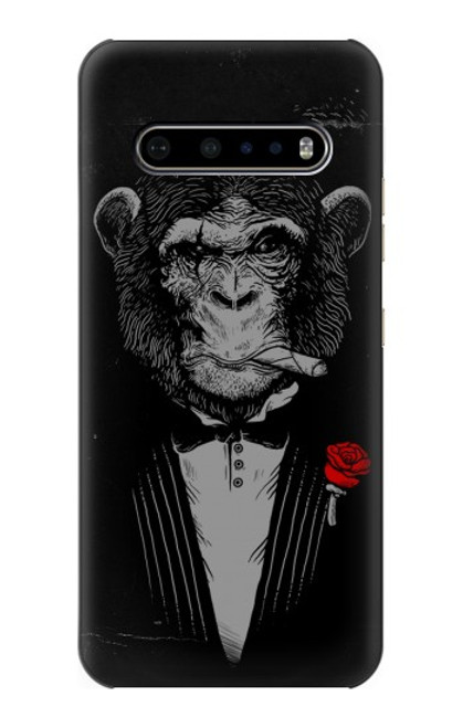 W3167 Funny Monkey God Father Hard Case and Leather Flip Case For LG V60 ThinQ 5G