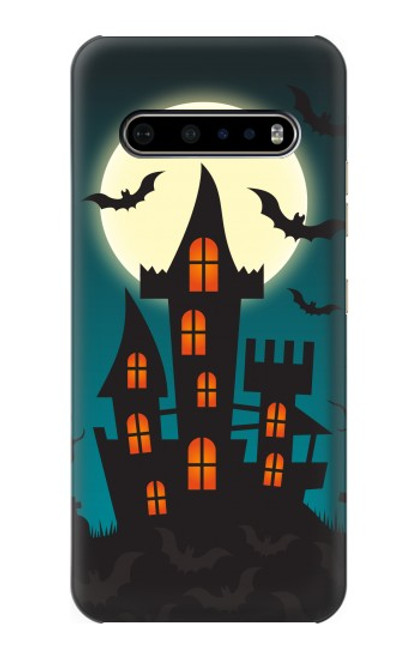 W3268 Halloween Festival Castle Hard Case and Leather Flip Case For LG V60 ThinQ 5G