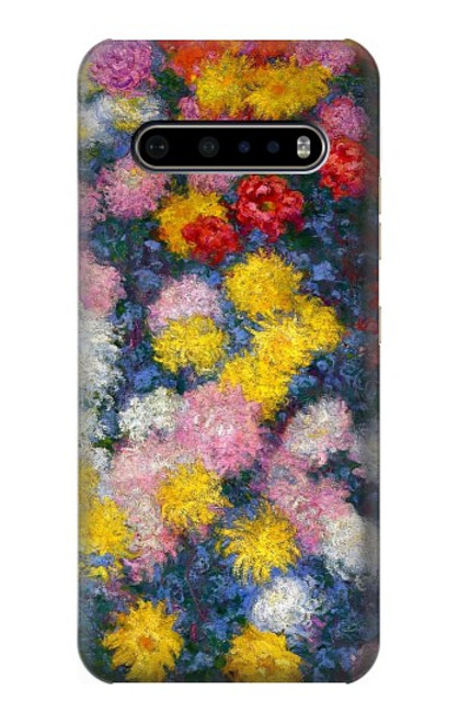 W3342 Claude Monet Chrysanthemums Hard Case and Leather Flip Case For LG V60 ThinQ 5G